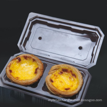 New food grade PS custom made 2 egg tart box egg tart conjoined box price